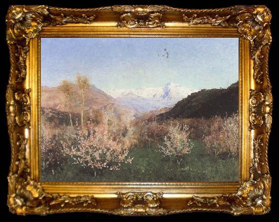 framed  Levitan, Isaak Fruhling in Italy, ta009-2